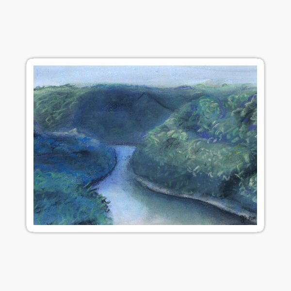 Item preview, The Kentucky River with Fog Rolling In 1 designed and sold by Sarah Goddard.
