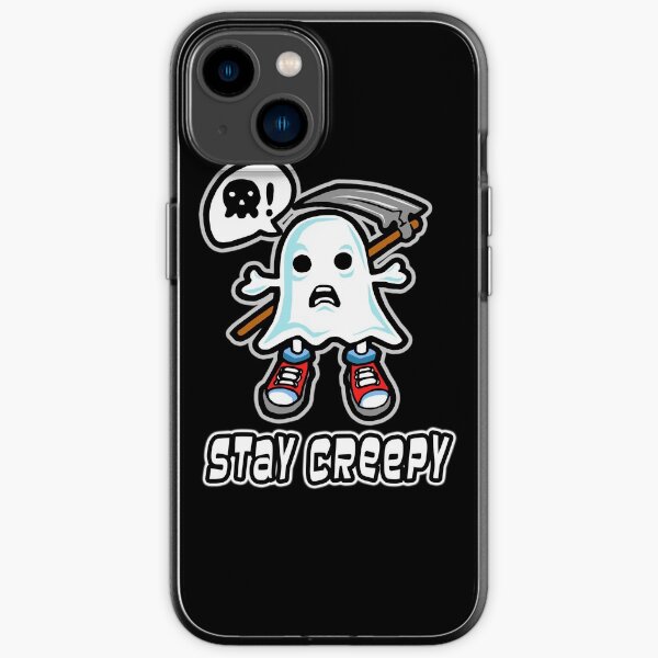 "Stay Creepy Funny Ghost" iPhone Case for Sale by dnlribeiro88 Redbubble
