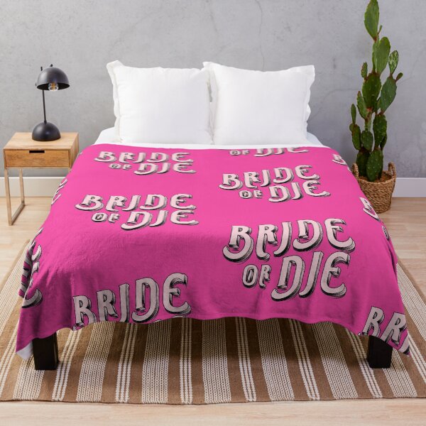 Bride Or Die Throw Blanket