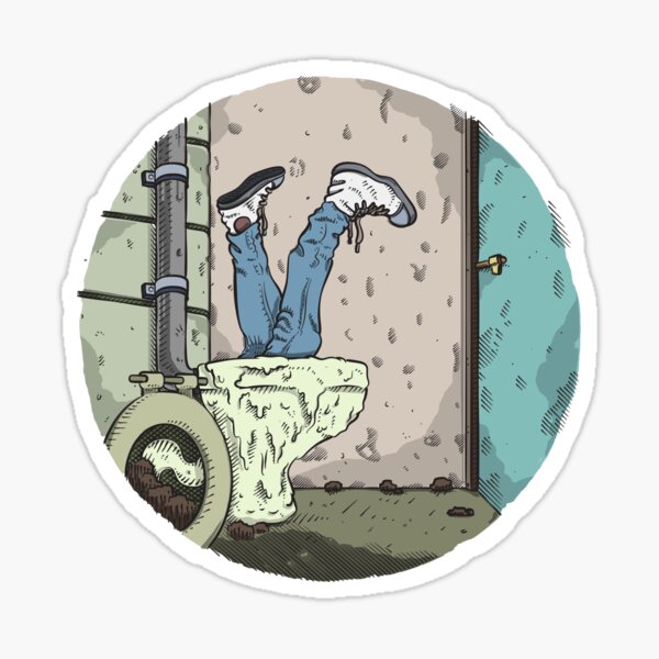 Die schlimmste Toilette in Schottland Sticker