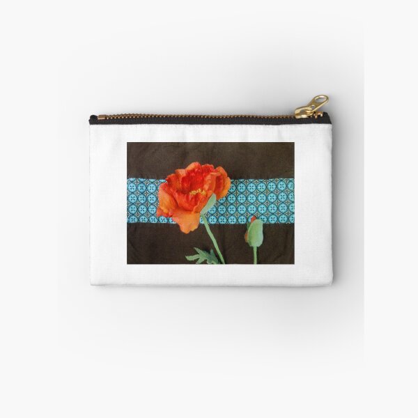 Item preview, Amapola gigante sobre aguamarina y chocolate designed and sold by RoherynDesign.