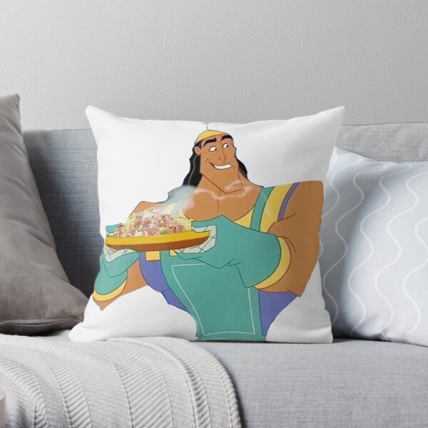 Kronk a des spaghettis Coussin