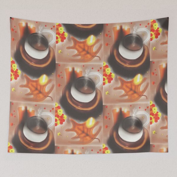 Item preview, Brewing Coffee on a Fall Day  designed and sold by missmermaid1990.