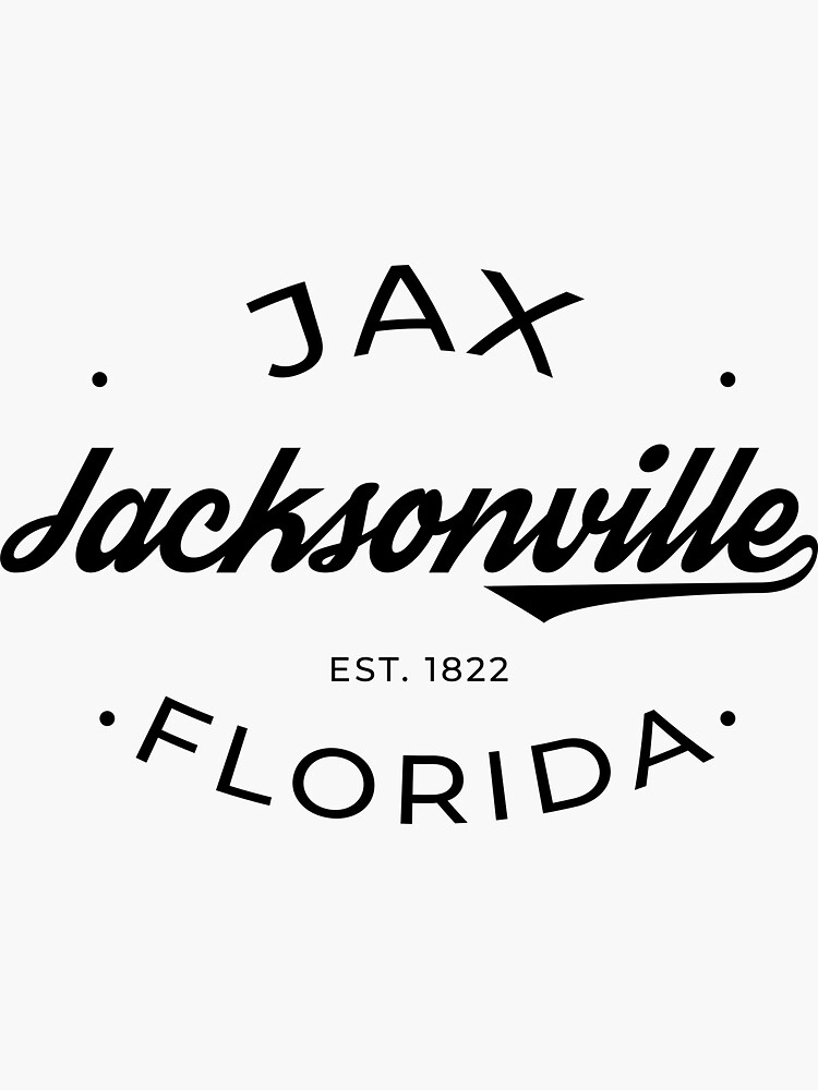 "Jacksonville Florida Jax Logo" Sticker for Sale by PeerlessMerch