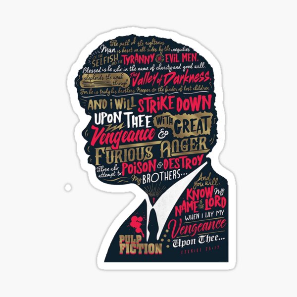 Ezekiel 25:17 Sticker