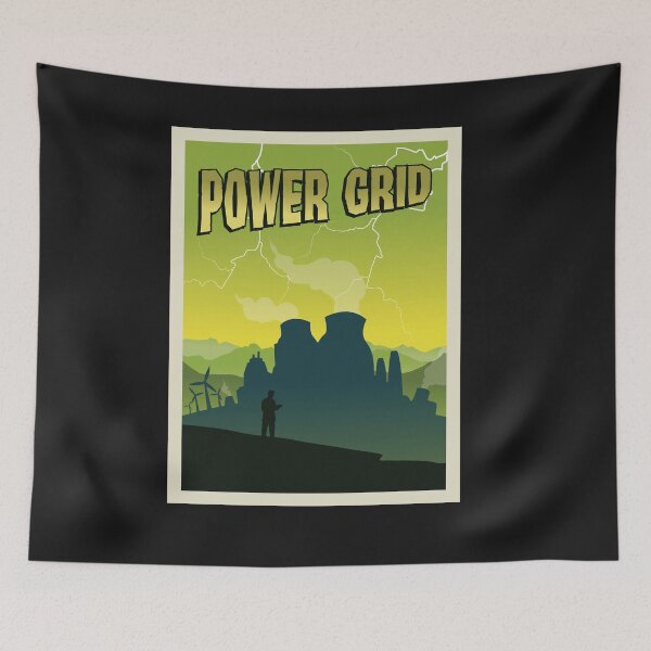 Item preview, Power Grid Board Game- Minimalist Travel Poster Style - Gaming Art designed and sold by MeepleDesign.