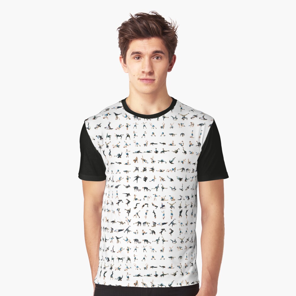 The Bboy/Bgirl moves map Graphic T-Shirt