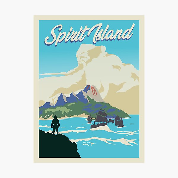 Spirit Island Board Game- Minimalist Travel Poster Style - Gaming Art Photographic Print