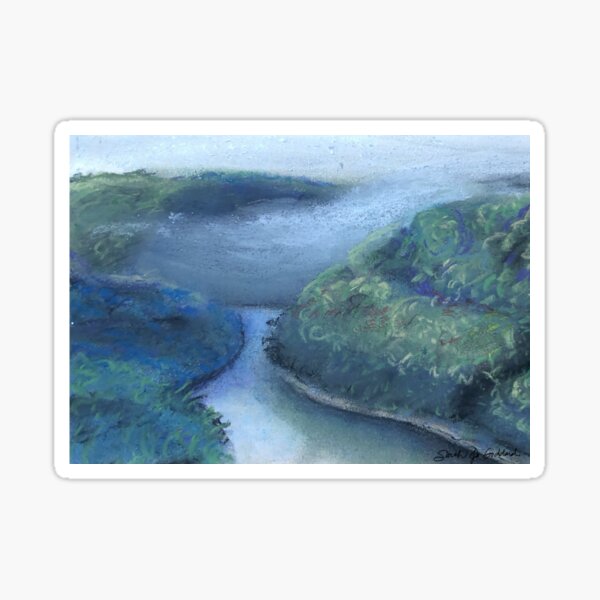 Item preview, The Kentucky River with Fog Rolling In 3 designed and sold by Sarah Goddard.