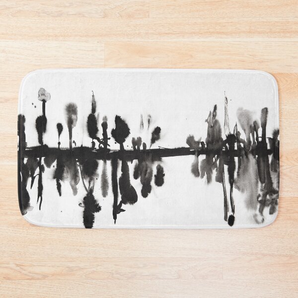 Item preview, Foggy morning in the forest -  ink painting designed and sold by Ilze Lucero.