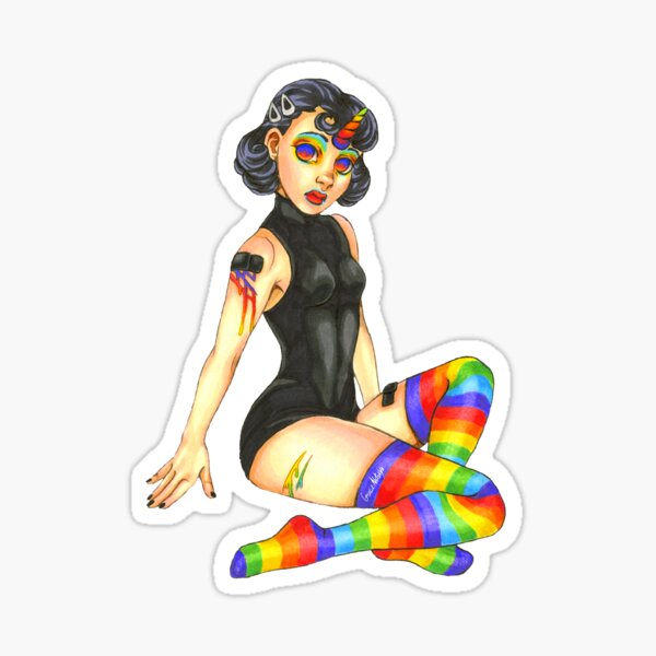 Unigoth Girl Sticker