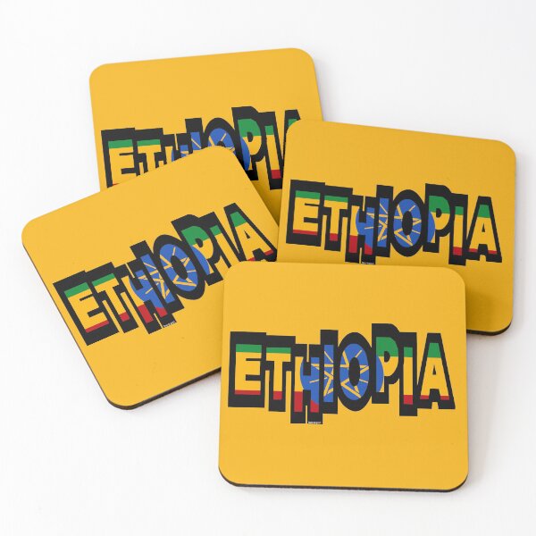 Item preview, Ethiopia Font with Ethiopian Flag designed and sold by Havocgirl.