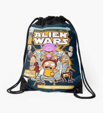 Alien Wars Drawstring Bag