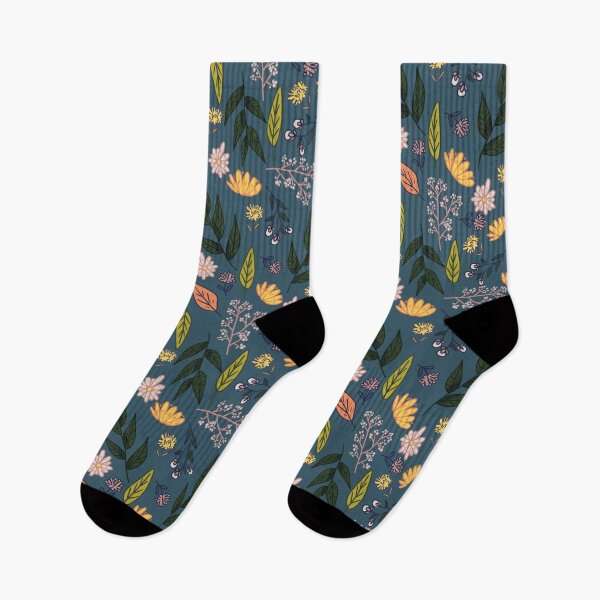 Item preview, Blue Floral Repeat Pattern designed and sold by misnamedplants.