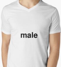 male Men's V-Neck T-Shirt
