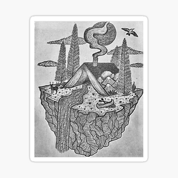 One With Nature Sticker