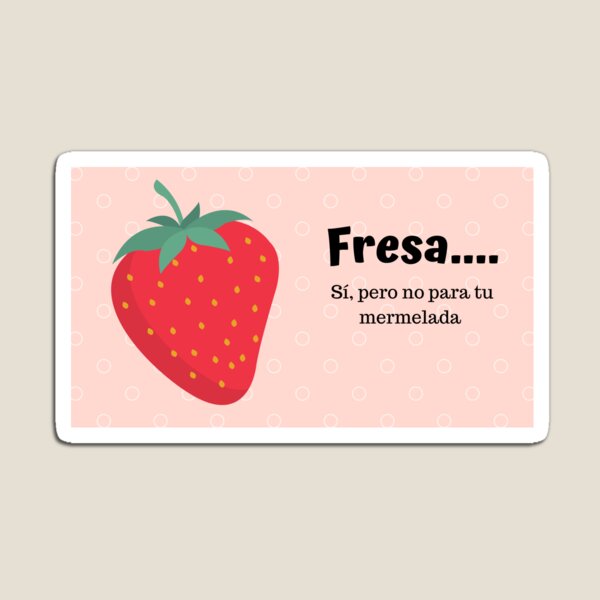 Imán «Fresa» de amigirl01 | Redbubble