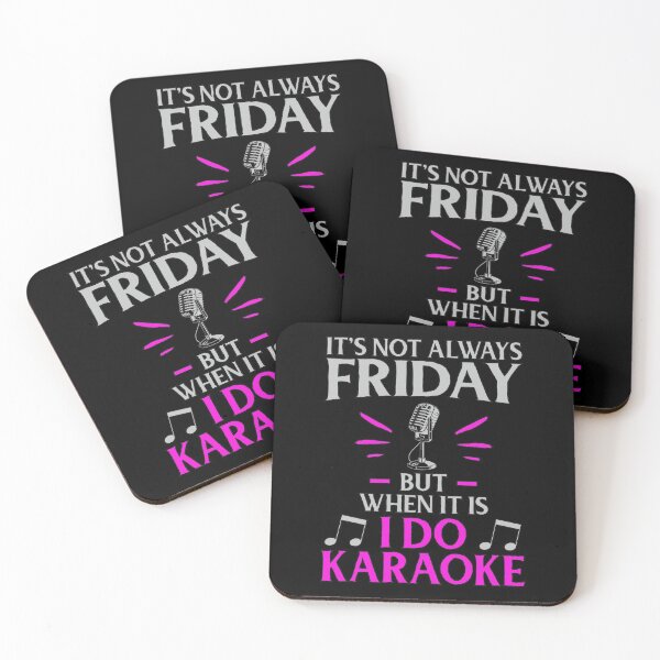 Item preview, Friday Karaoke Night Singer Funny Saying Gift designed and sold by Maljonic.