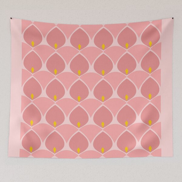 Item preview, Mid-Century Petal and Diamond Pattern in Pink designed and sold by Christine Crawford.