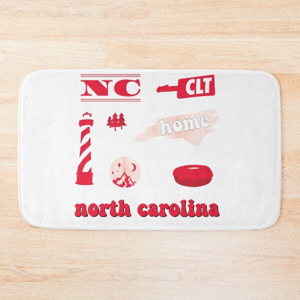 Item preview, Red Watercolor North Carolina US State Sticker Pack designed and sold by The-Goods.