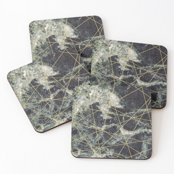 Item preview, Beautiful Black Marble With Gold Geometry designed and sold by Ilze Lucero.