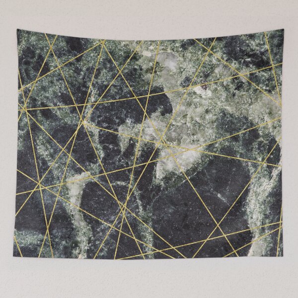 Item preview, Beautiful Black Marble With Gold Geometry designed and sold by Ilze Lucero.
