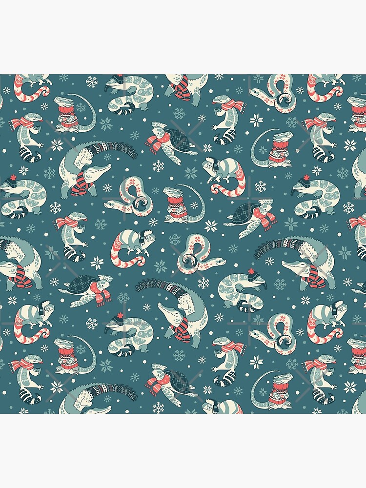 Winter herps in dark blue by Colordrilos