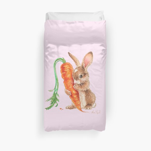 Bunny by Maria Tiqwah Duvet Cover