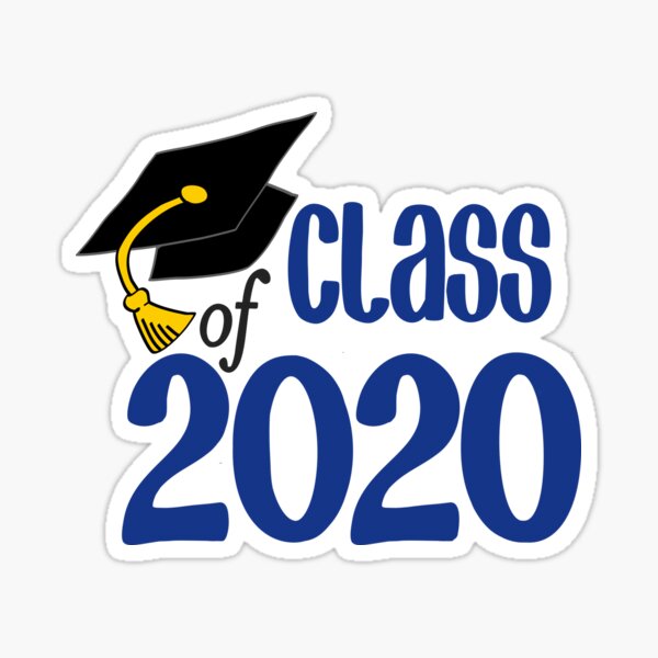 Blue Class of 2020 Sticker