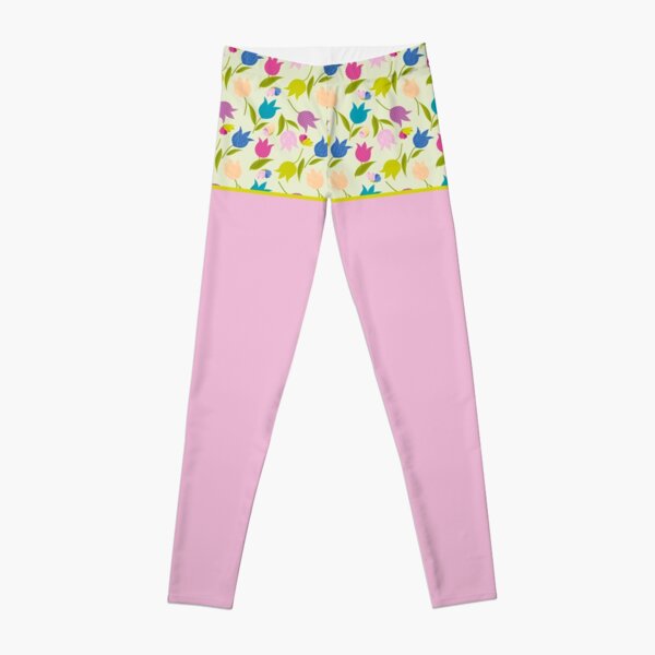 Decorative Tulips Pattern Leggings