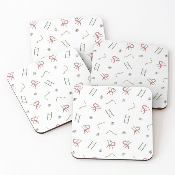 Item preview, Classic Watercolor Doodle Snakes And Ladders Boardgame Design designed and sold by SharkaSplat.