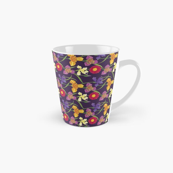 Tigridia, Iris, Daisy Pattern Tall Mug