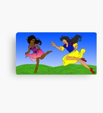 Playful Chase Canvas Print
