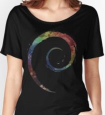 Colorful Debian Women's Relaxed Fit T-Shirt