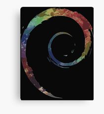 Colorful Debian Canvas Print
