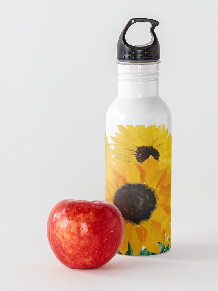 Alternate view of Painted sunflower bouquet Water Bottle