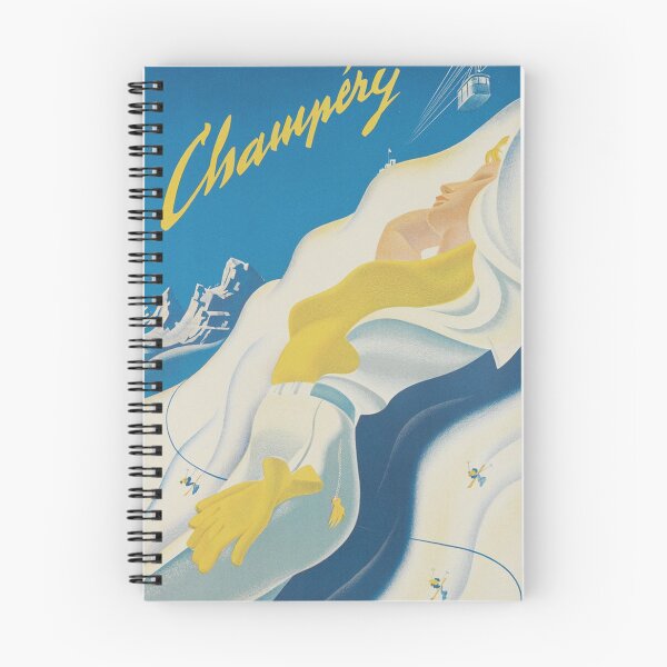 Item preview, Champery Switzerland Vintage Ski Poster designed and sold by vintagevivian.