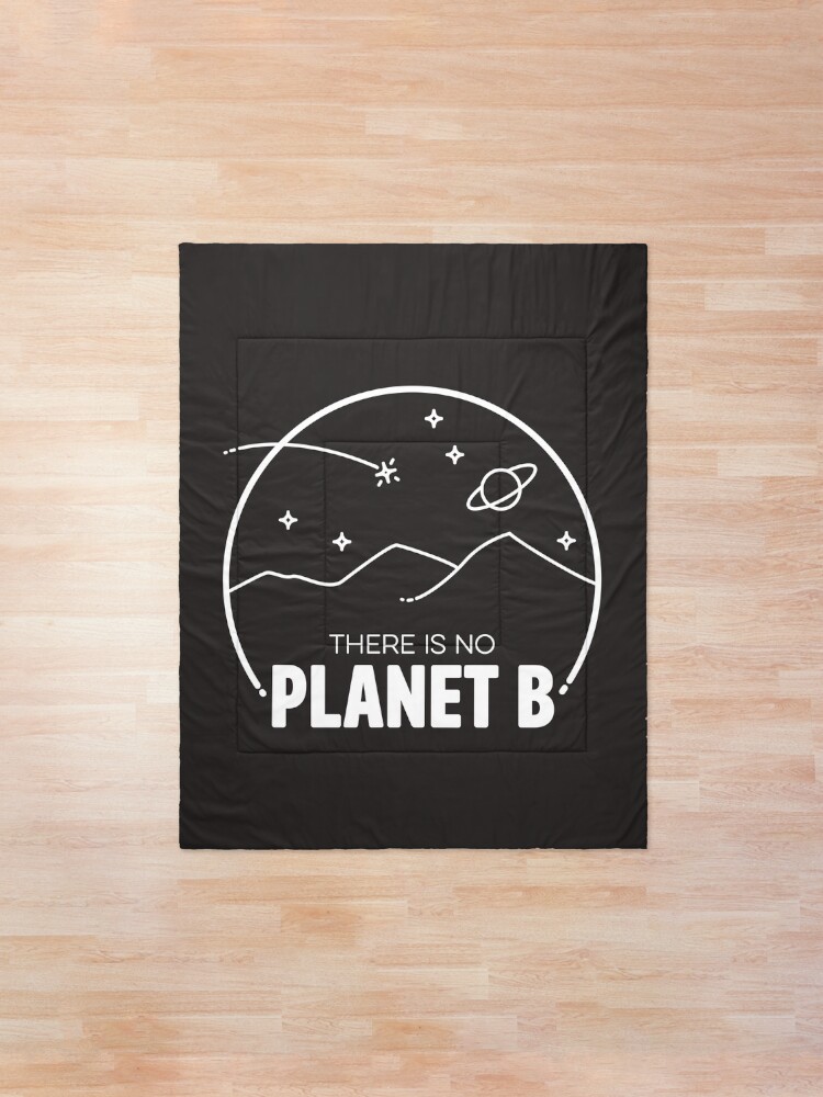 Alternate view of No Planet B - Off White Comforter