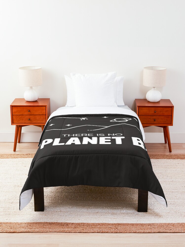 Alternate view of No Planet B - Off White Comforter