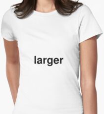 larger Women's Fitted T-Shirt