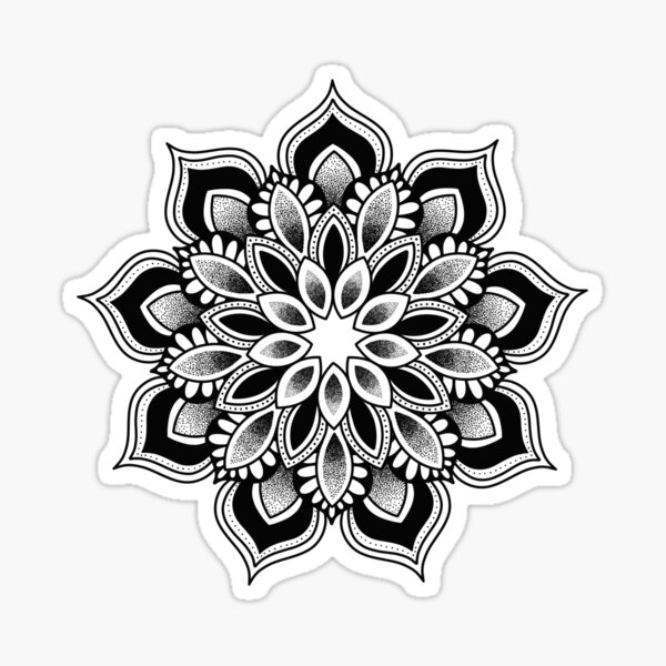 Dotwork Mandala Tattoo Idea  BlackInk AI