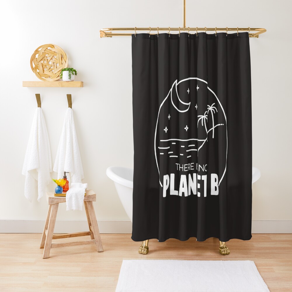 No Plan B - Off White Shower Curtain