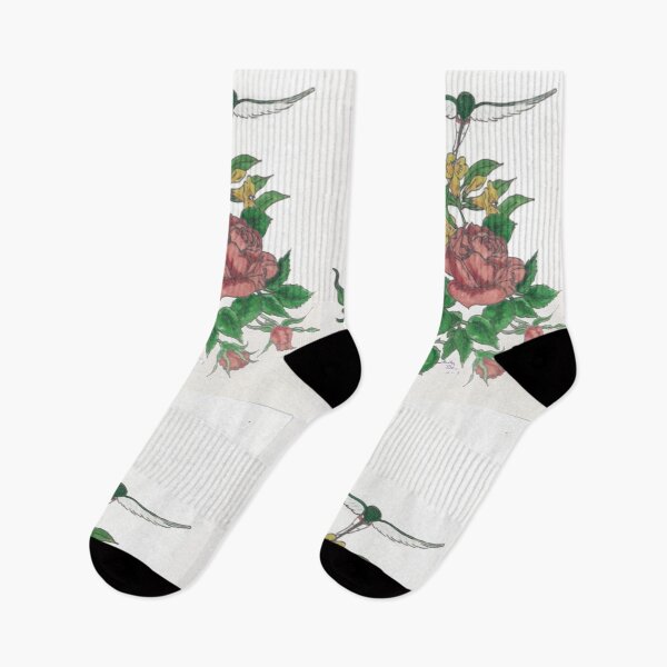 Artikelvorschau, Kolibri und Rosen entworfen und verkauft von BellsPainting.