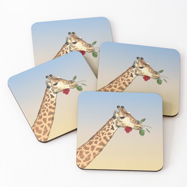 Item preview, Giraffe with Rose in Mouth   designed and sold by CreatrixGraphix.