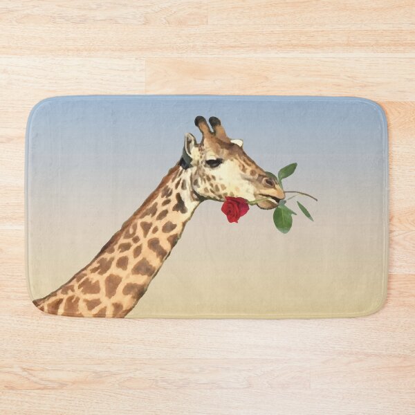Item preview, Giraffe with Rose in Mouth   designed and sold by CreatrixGraphix.