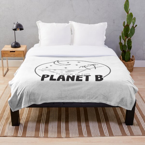 No Plan B - Black Throw Blanket