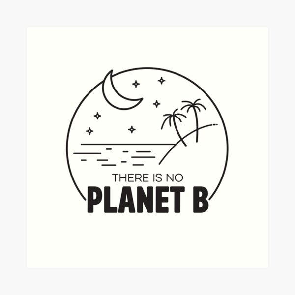 No Plan B - Black Art Print
