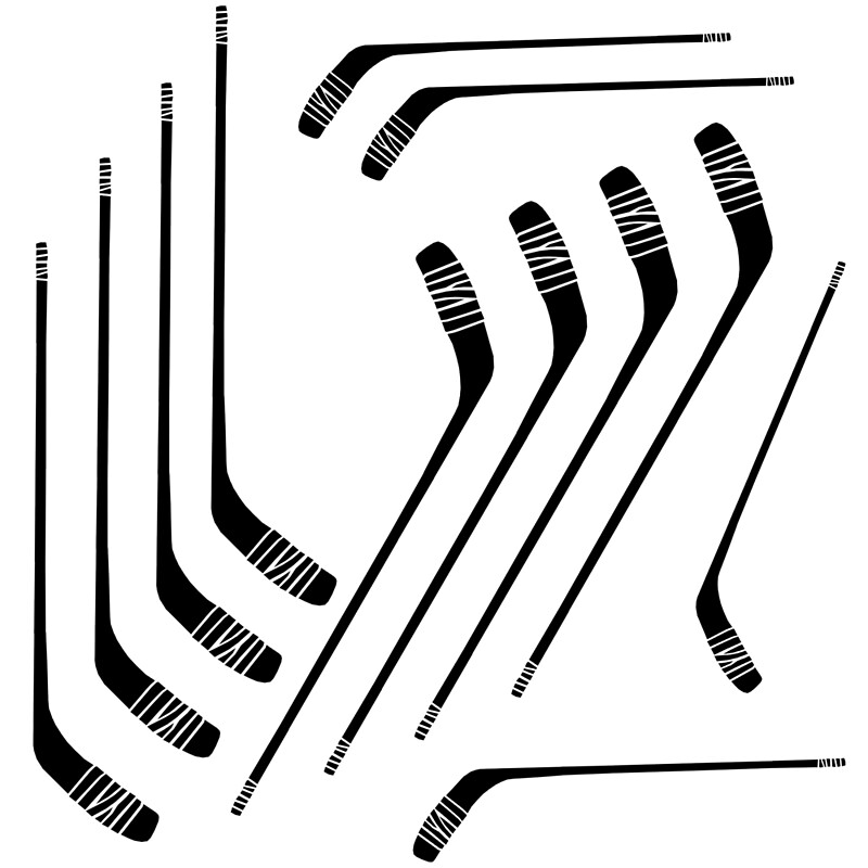 “A Bunch of Hockey Stick Stickers” by hockey-stuff | Redbubble