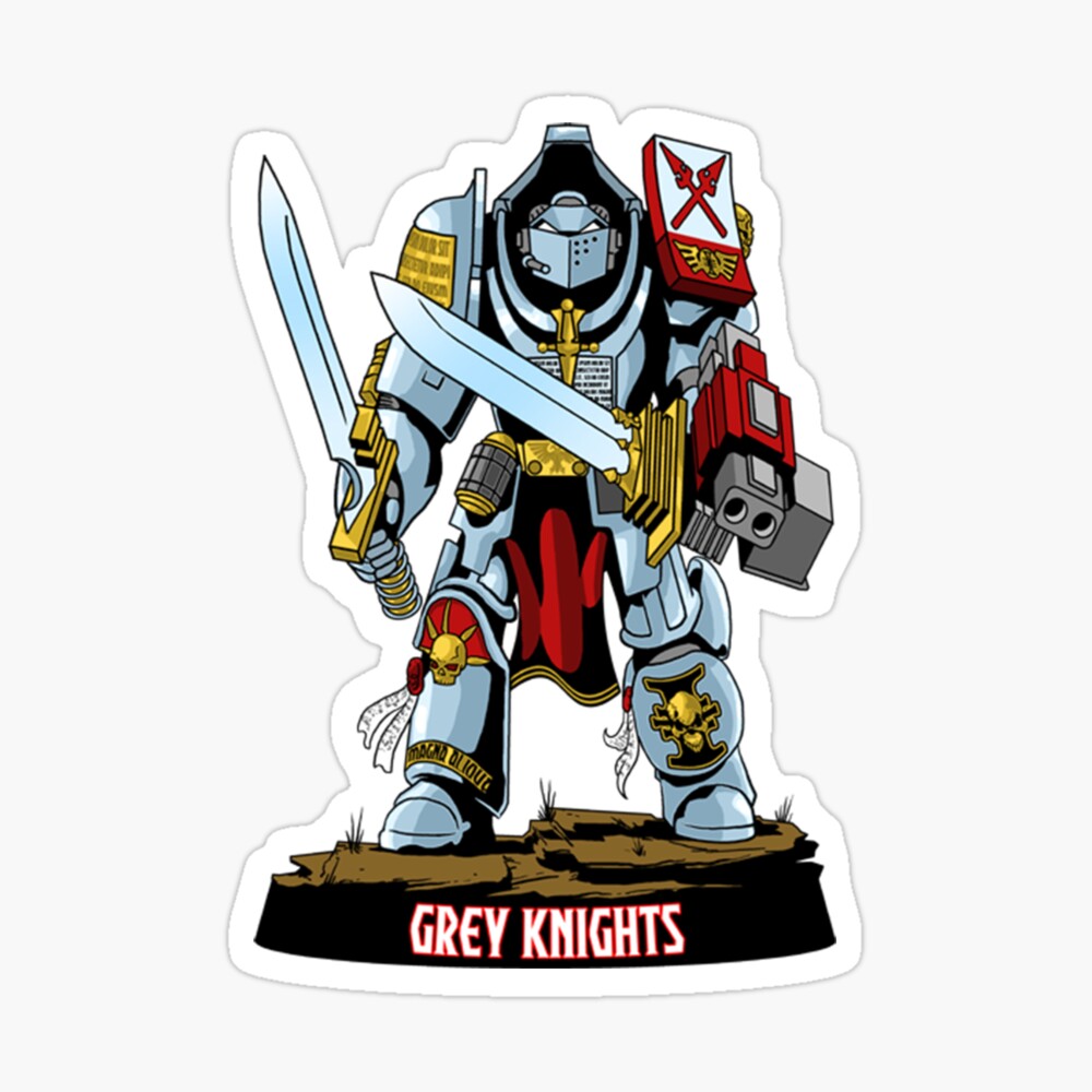 Grey Knight Character Model Warhammer 40K Sticker