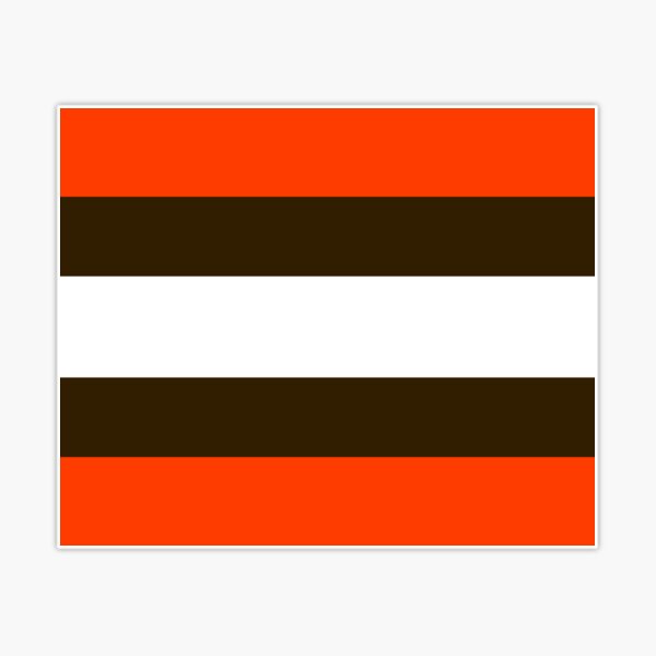 Cleveland Browns Stripe Sticker for Sale by corbrand